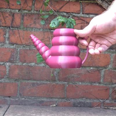 Bulbous Watering Can made from stacked spheres, cloud - like