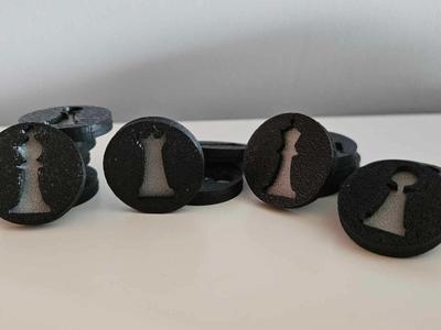 Chess figures, pieces