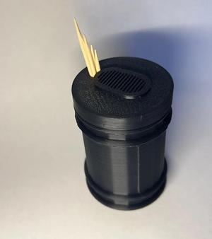 Dispensador de palillos con tapa deslizable - Caja con apertura tipo corredera ( Estilo Moderno )   