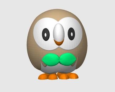 Rowlet - Pokemon - Multicolor