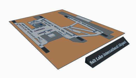Salt Lake International Airport Miniature   