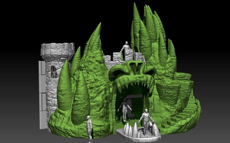 Rancor Mountian Playset MOTU castle