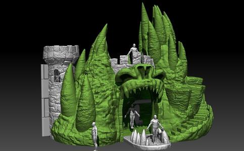 Rancor Mountian Playset MOTU castle