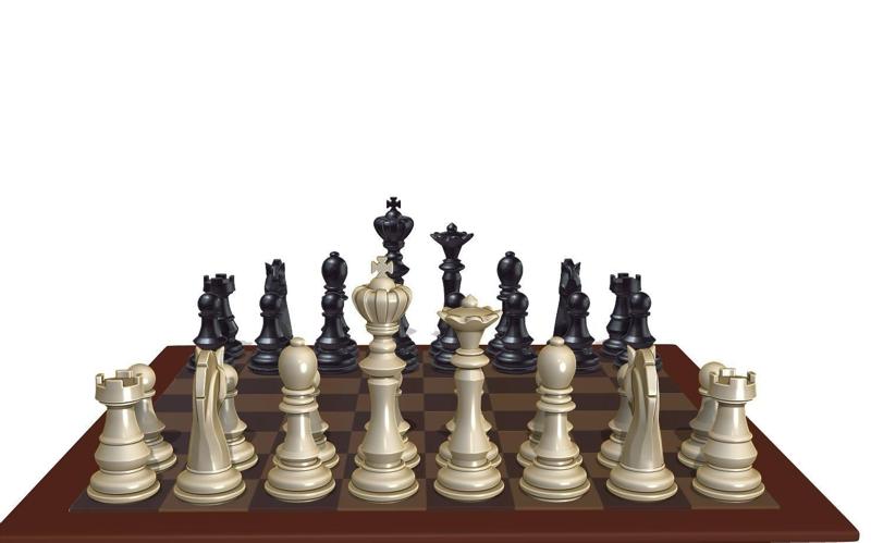 Chess set pieces