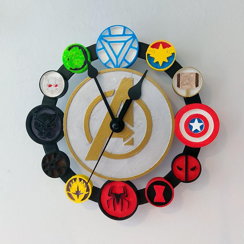 Avengers Clock Face