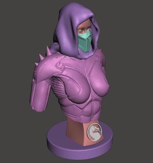Mortal kombat girl bust