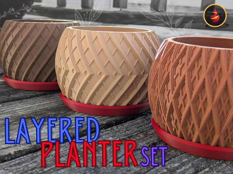 Layered Planter Set