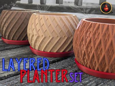 Layered Planter Set