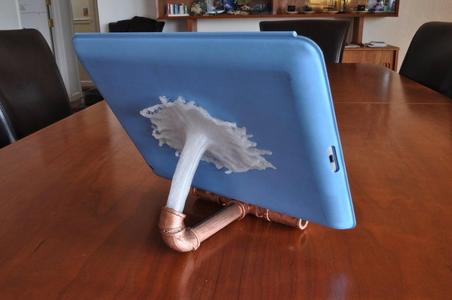 Splashy iPad stand