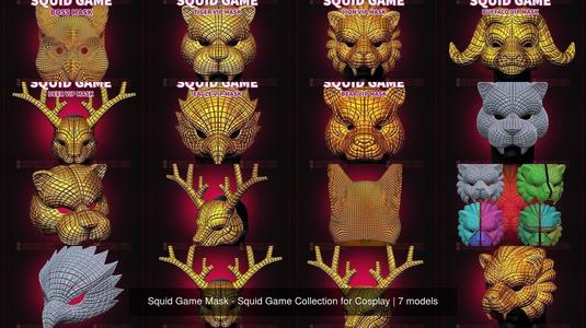 Squid Game Mask - Squid Game Collection for Cosplay