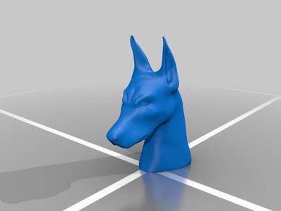 Doberman head