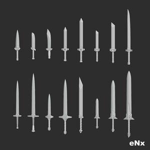 FANTASY WEAPONS PACK - Swords and Daggers (Pack 01)