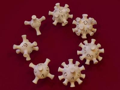 Coronadice, the coronavirus dice set