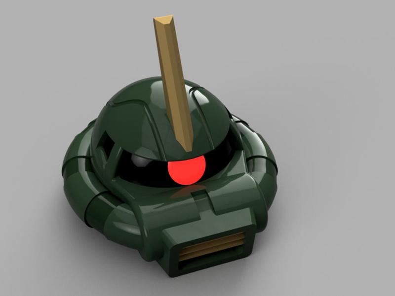 Zaku II Commander Helmet - Gundam