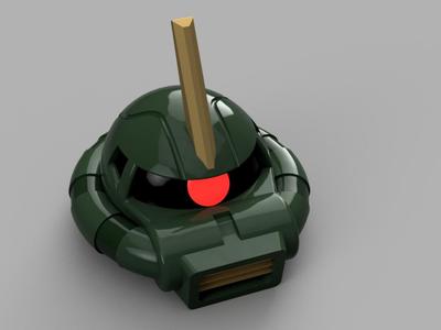 Zaku II Commander Helmet - Gundam