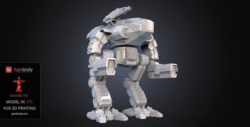 FanArt Battletech Marauder 3D Model Assembly Kit