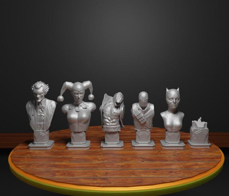 Batman Versus Joker Figure Chess Set Suicide Squad Character