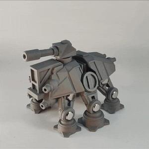 Star wars AT-TE Chibi Fully Articulated