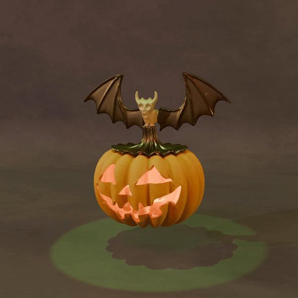 PUMPKIN HALLOWEEN CANDLE HOLDER 