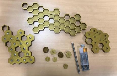 Honeycomb Keychain - Honigwaben Schlüsselanhänger