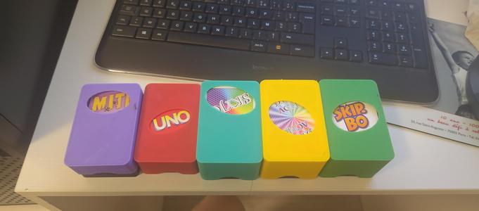 Multi Cards Games - Box + Lid : Uno, SkipBo, Mito, Skyjo, SkyjoAction