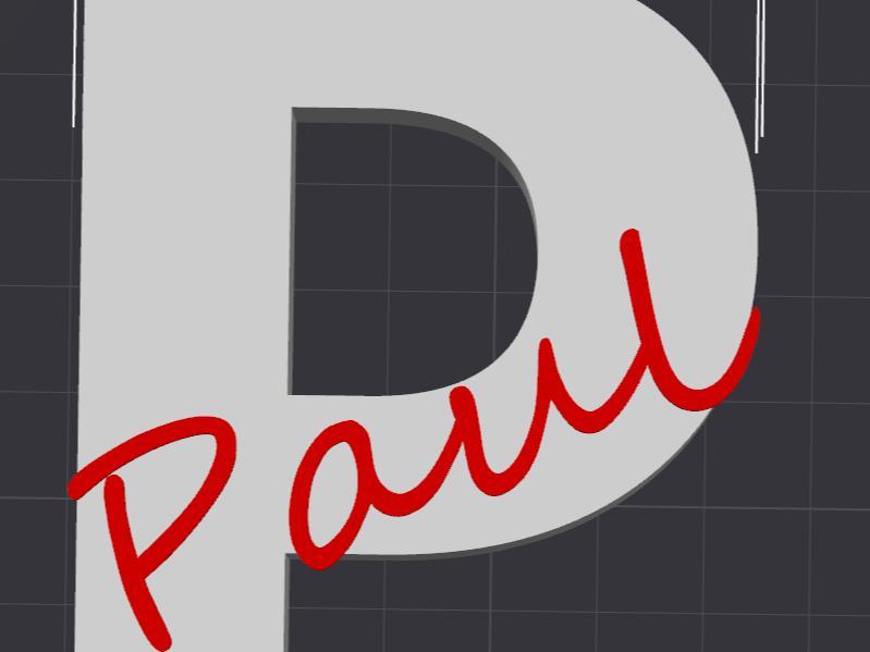 Letter P Paul