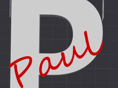 Letter P Paul