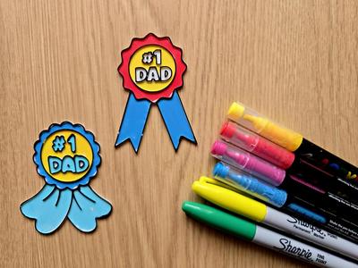 Fathersday Dad Gift DIY Coloring Number 1 Gift