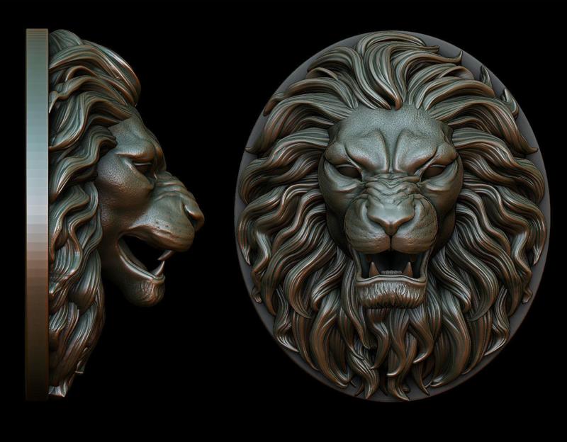 Lion Pendant - two versions