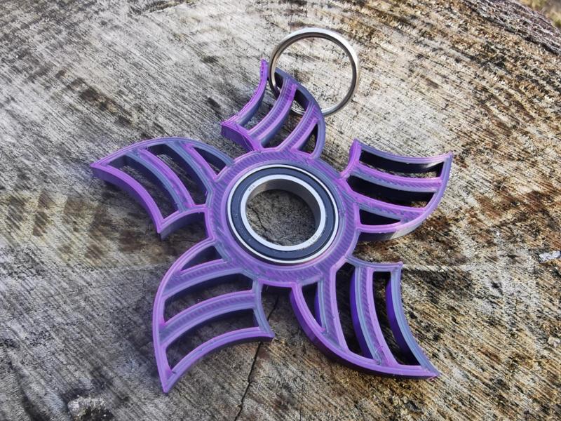 Flower Shuriken Keychain