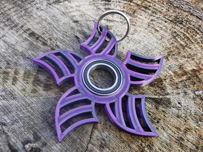 Flower Shuriken Keychain