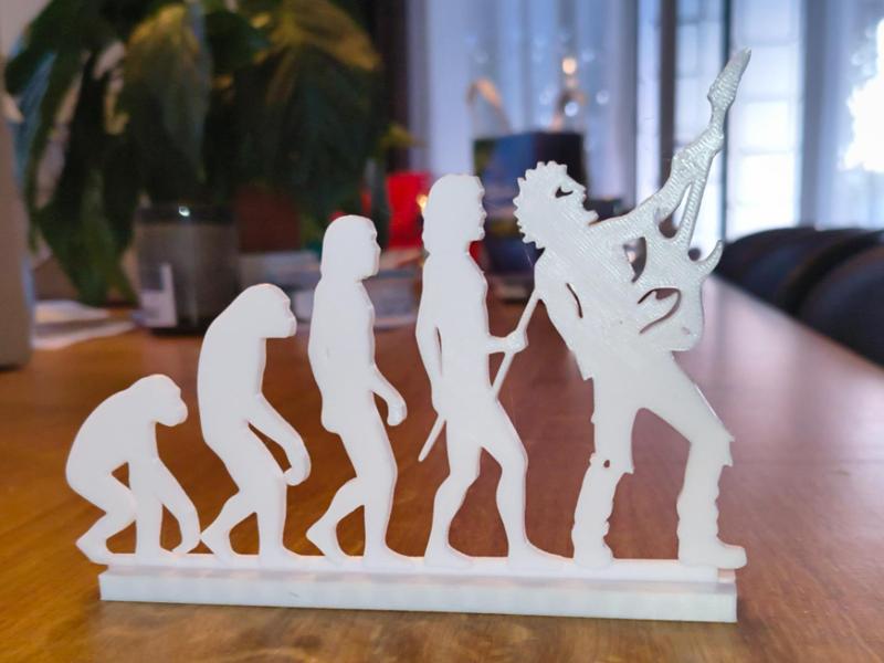 Human Evolution  – Heavy Metal Guitarist Edition