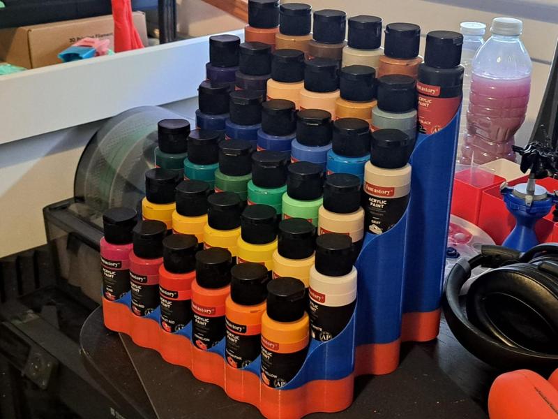 36x 60ml Paint bottle stand (34.5mm openings)