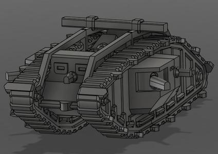 Mark IV Landship - 1/60 Scale