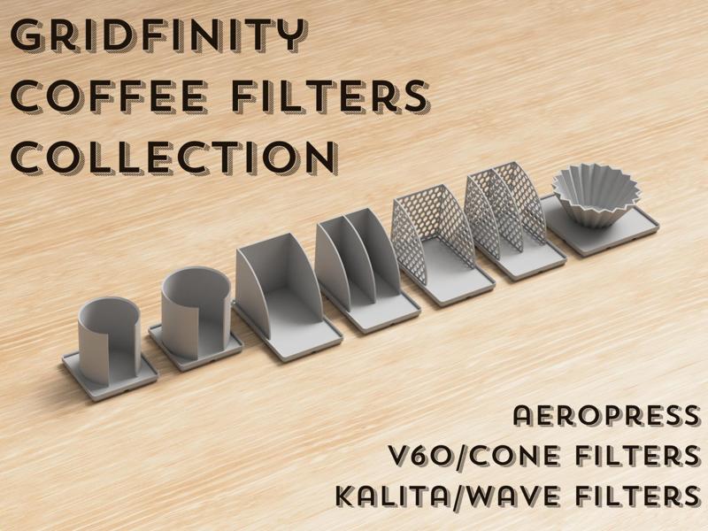 Ultimate Gridfinity Coffee Filter Collection