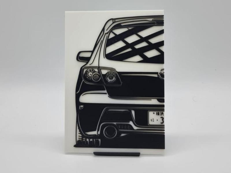 2D Wall Art Mazda 3