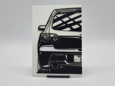 2D Wall Art Mazda 3
