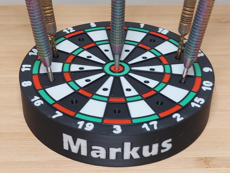 Dart Holder with your own Name 