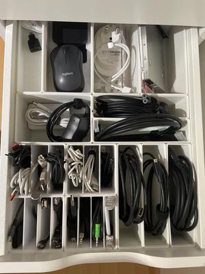 Ikea Alex Gridfinity cable bins (more variants)