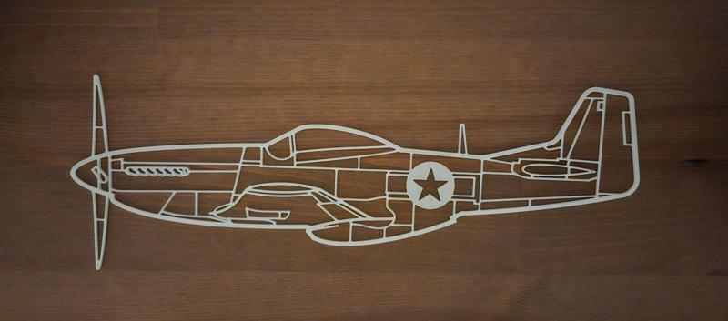 Aircraft wallart series P51 Mustang