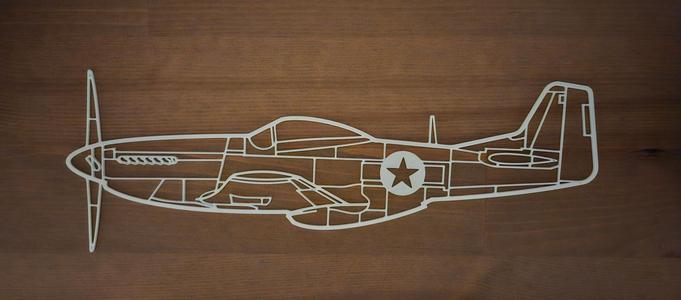 Aircraft wallart series P51 Mustang
