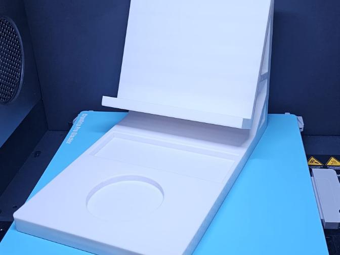 Bookstand with cupholder and a place for Glasses