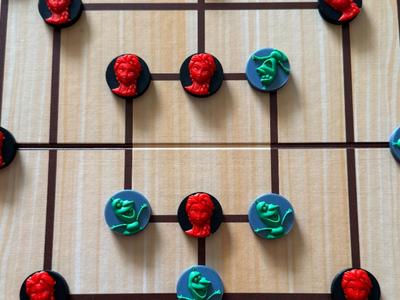 Game Pieces for Nine Men's Morris & Checkers – Frozen Edition