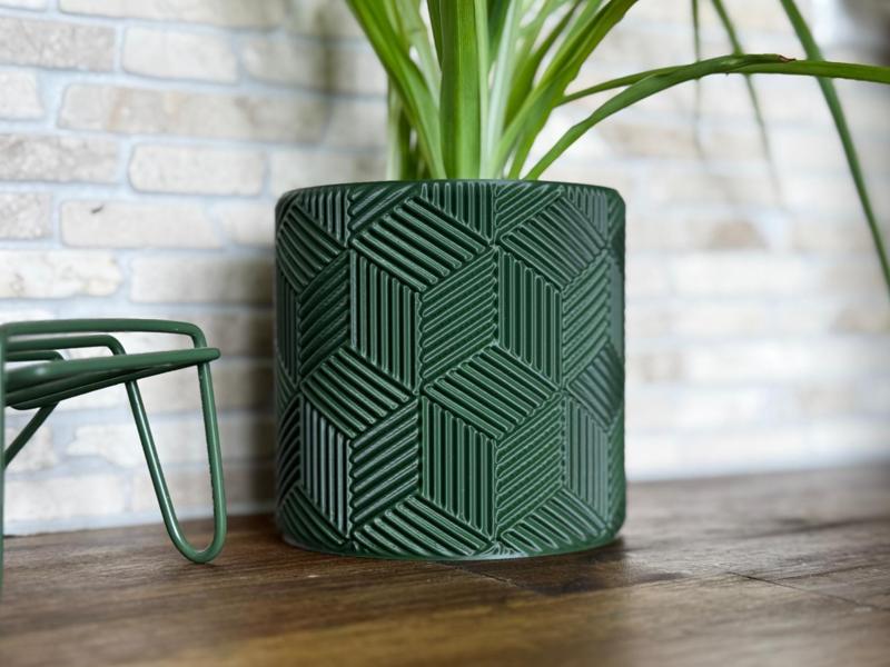 Cubes (+) Planter - Vase Mode (pronounced pattern)