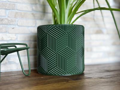 Cubes (+) Planter - Vase Mode (pronounced pattern)