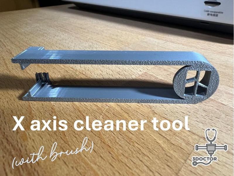 X axis cleaner tool (with brush)