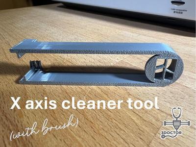 X axis cleaner tool (with brush)