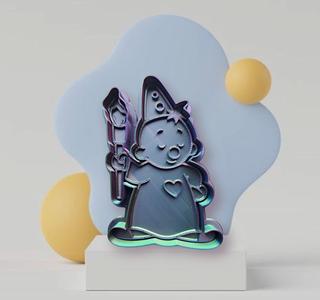 Bumba Painter Painting Cookie Cutter Stamp