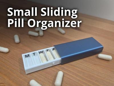 Small Weekly Pill Organizer - Sliding Box