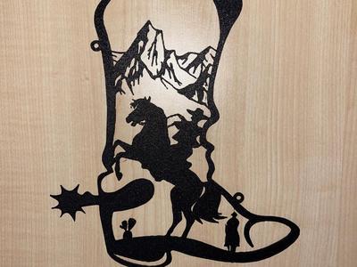 Cowboy Boot Wall Decor